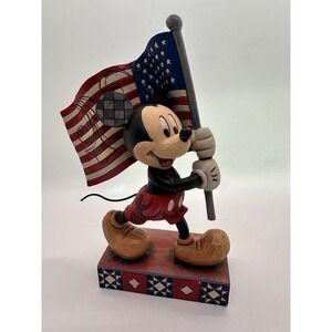 Enesco Jim Shore Walt Disney Showcase Mickey Mouse Disney TRADITIONS "Old Glory"